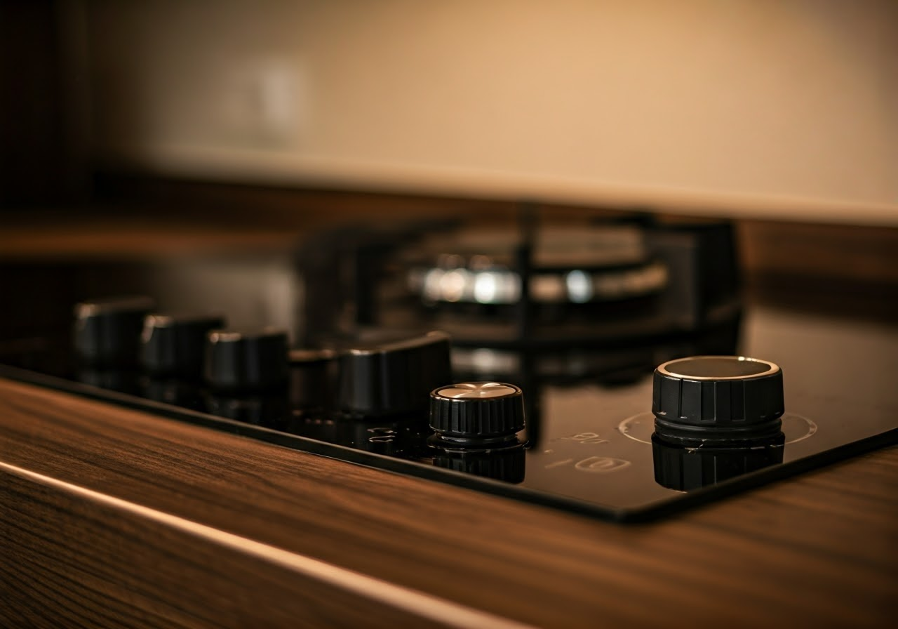 Set of cooktop control knobs