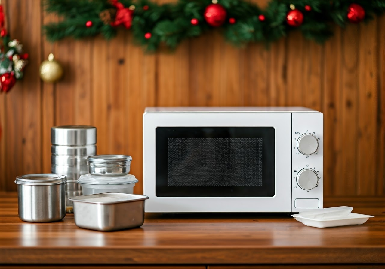 Microwave with unsafe food items